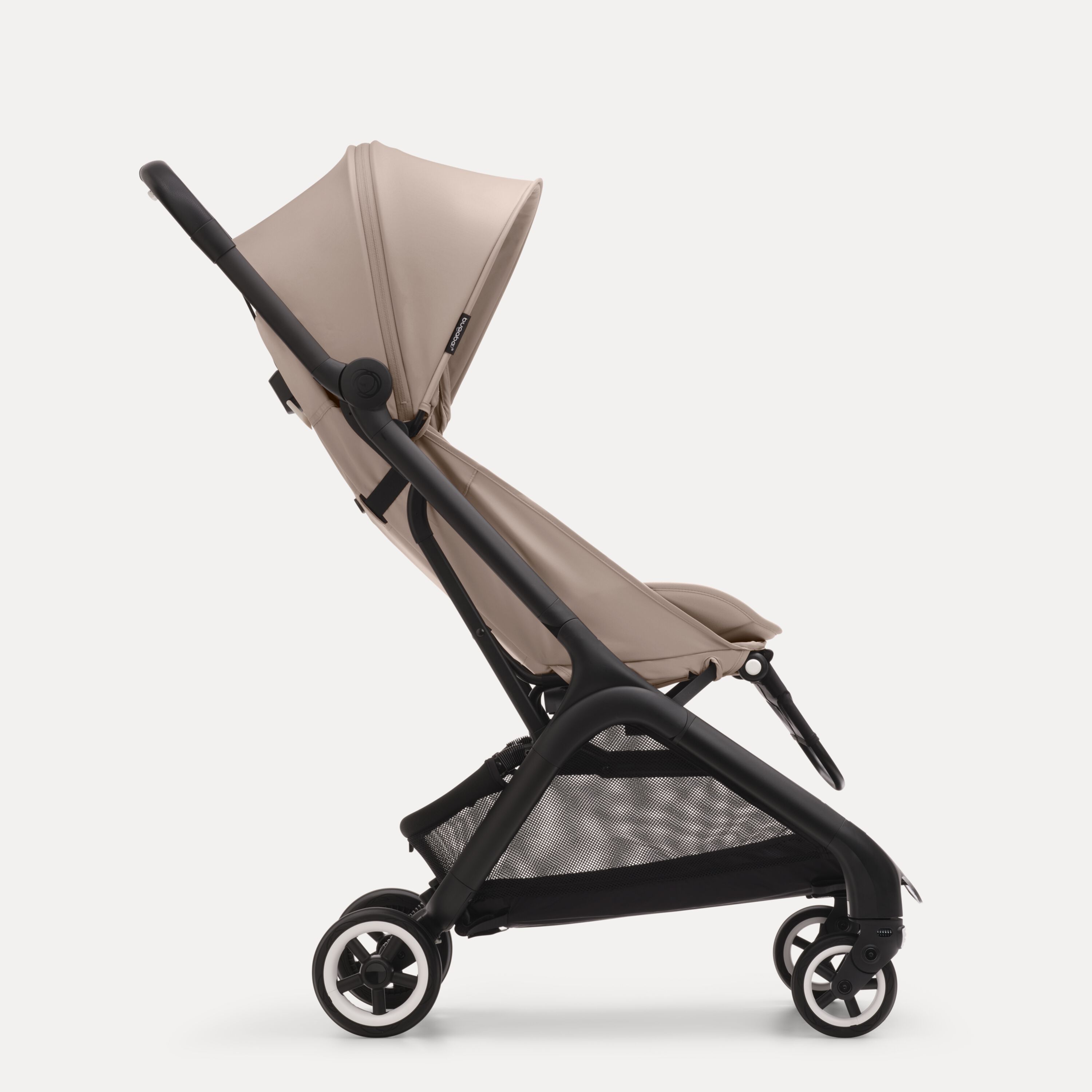 Bugaboo Butterfly travel pram black base, desert taupe fabrics, desert taupe sun canopy - Main Modal Image Slide 2 of 13