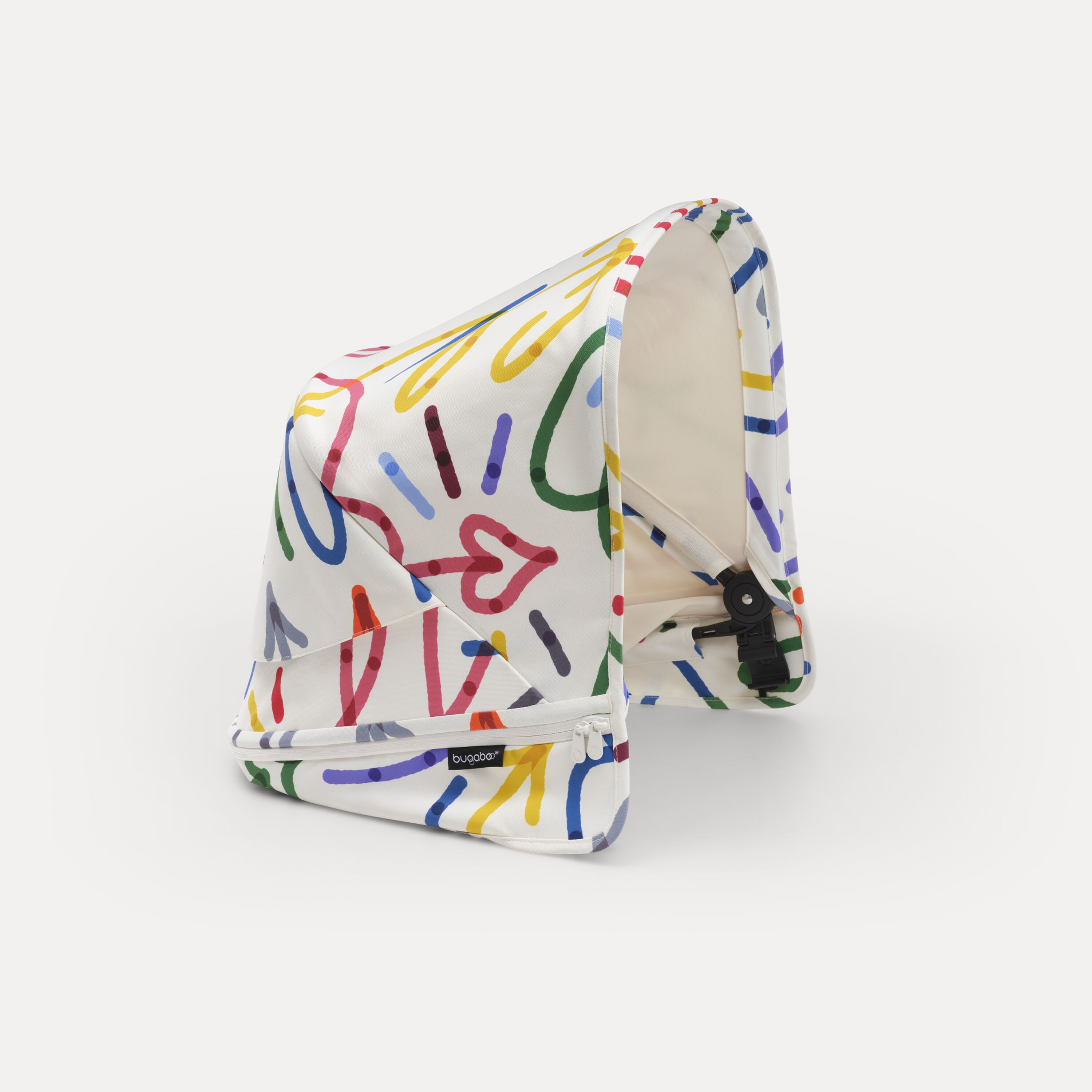 Bugaboo Donkey 5 sun canopy Art of Discovery WHITE - Main Modal Image Slide 1 of 4