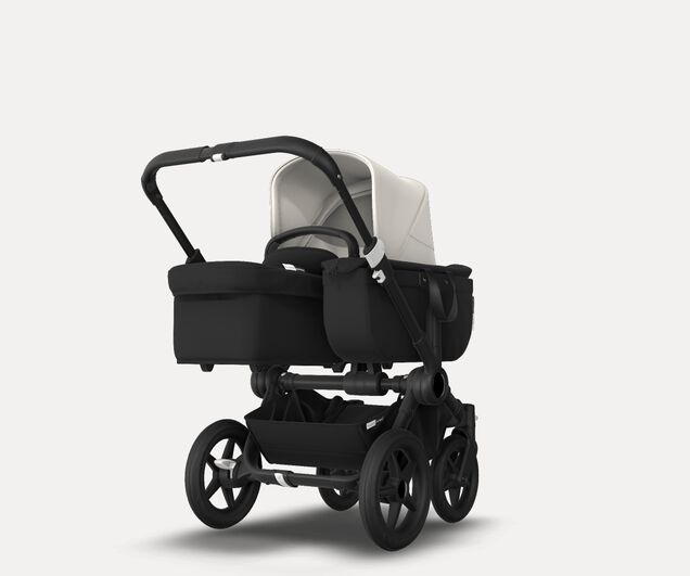 US - Bugaboo D3M stroller bundle black black fresh white - Main Image Slide 1 of 4