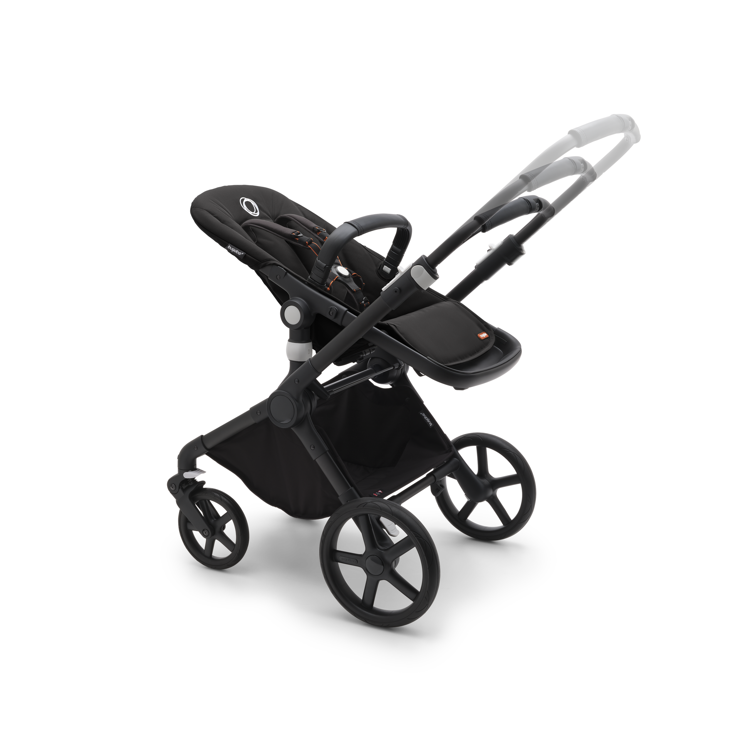 Bugaboo Fox Cub 2-in-1 stroller black base, forest green fabrics, forest green sun canopy - Thumbnail Slide 5 of 12