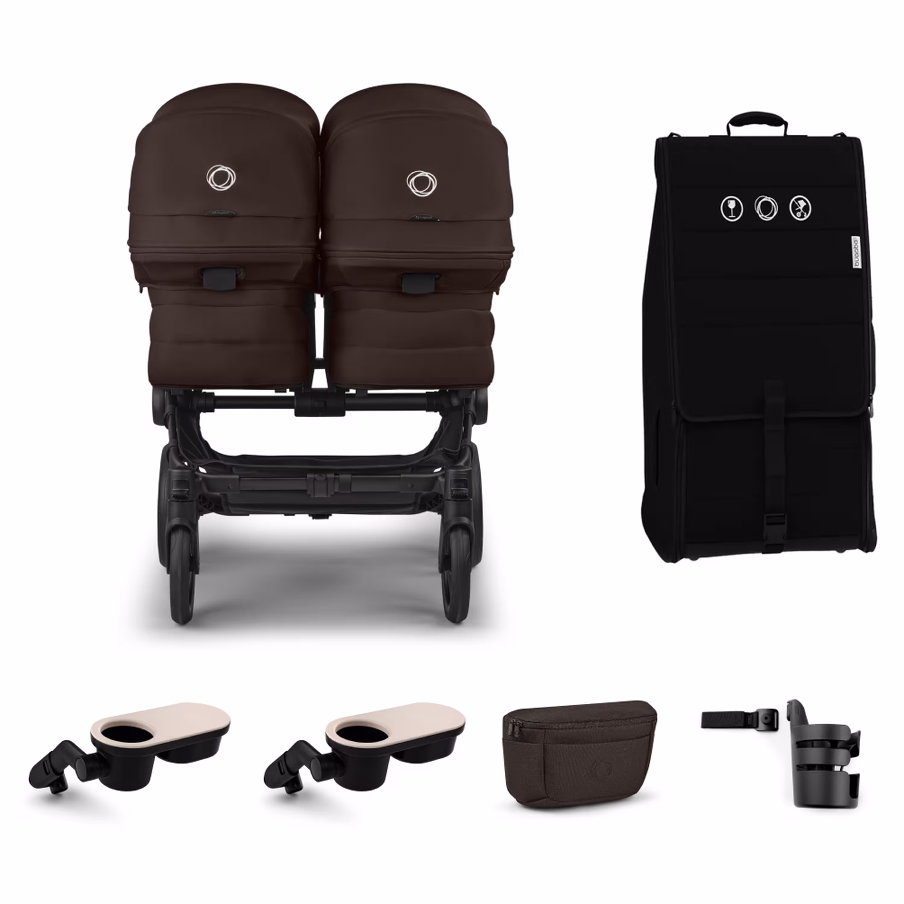 Bugaboo Donkey 6 twin stroller Travel-ready Bundle - Main Modal Image Slide 1 of 6