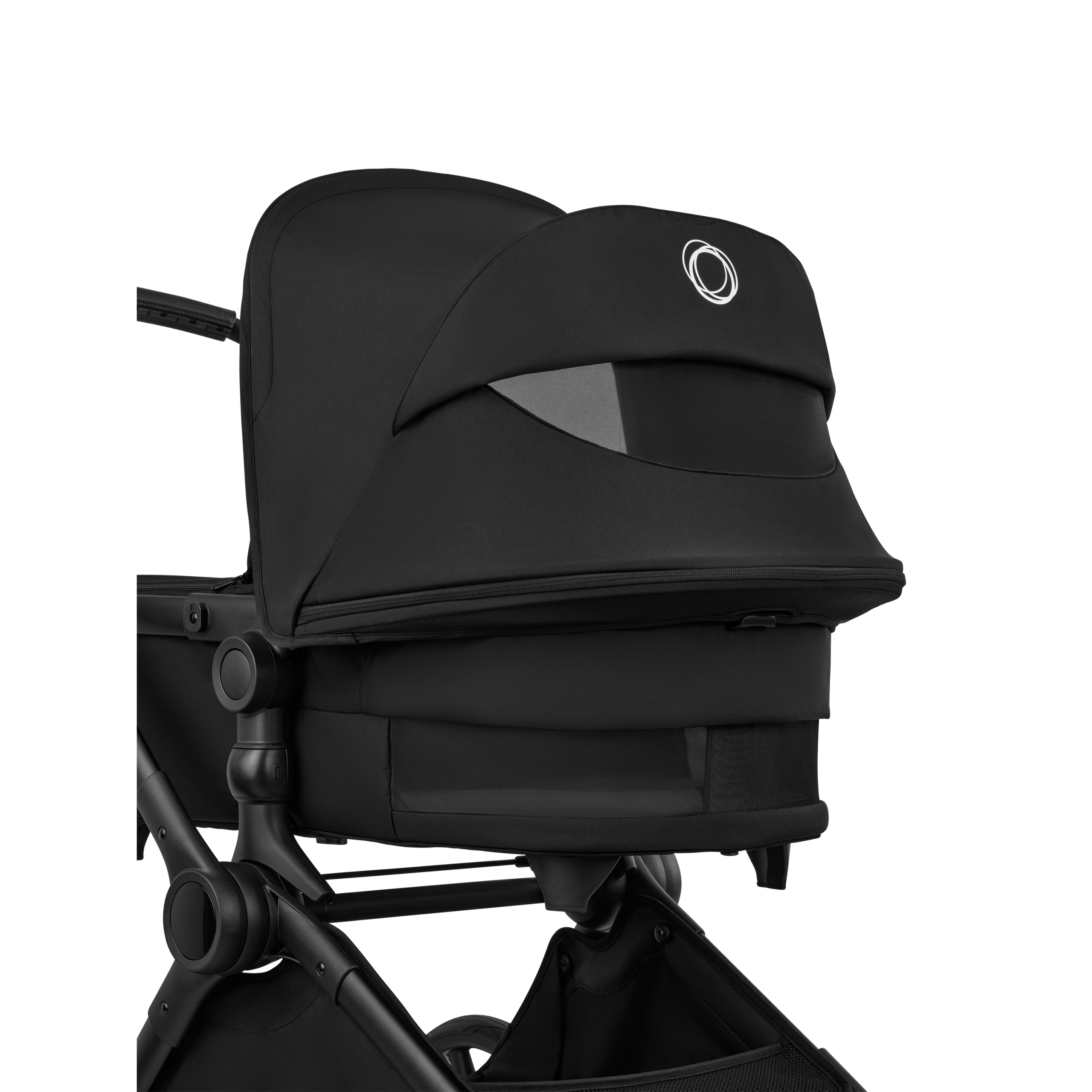 Bugaboo Cub 2-in-1 pushchair black base, heritage black fabrics, heritage black sun canopy - Thumbnail Slide 6 of 12