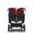 Bugaboo Donkey 3 Twin seat and bassinet stroller red sun canopy, black fabrics, aluminium base - Thumbnail Slide 3 of 9