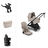Bugaboo Dragonfly Plus Stroller with Bassinet Sibling Essentials Bundle - Thumbnail Slide 1 of 5