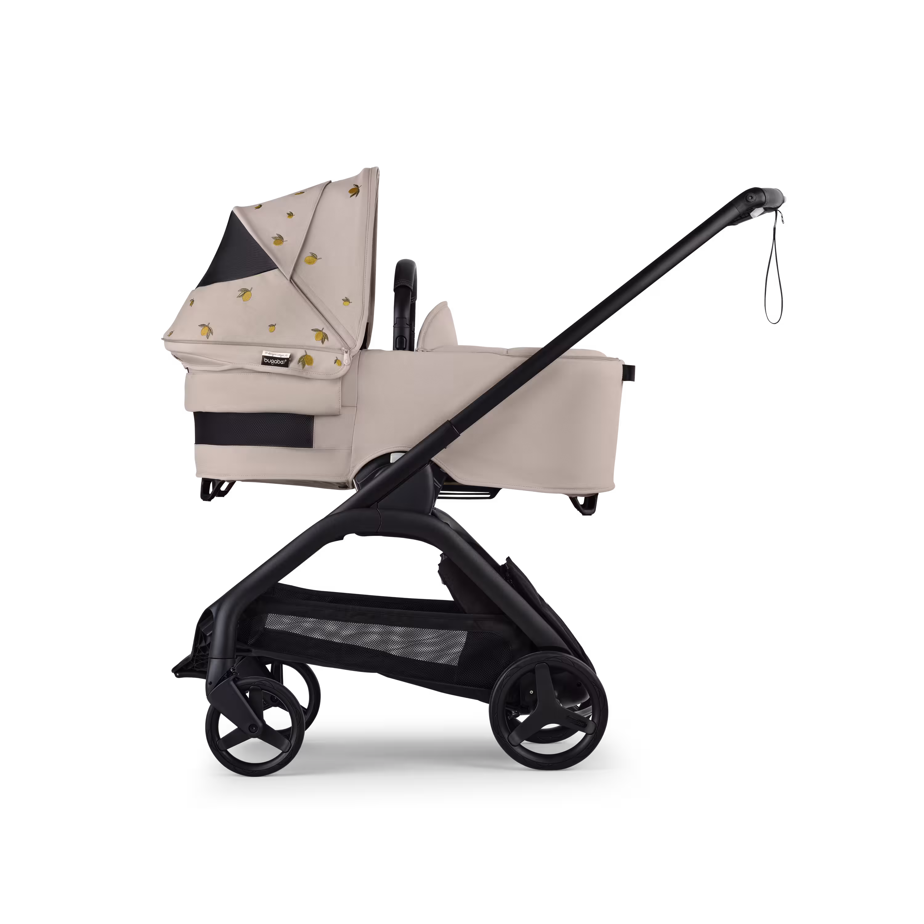 Bugaboo x Konges SlØjd limited edition Dragonfly 2-in-1 stroller black base, desert taupe melange fabrics, desert taupe melange sun canopy - Main Modal Image Slide 3 of 14