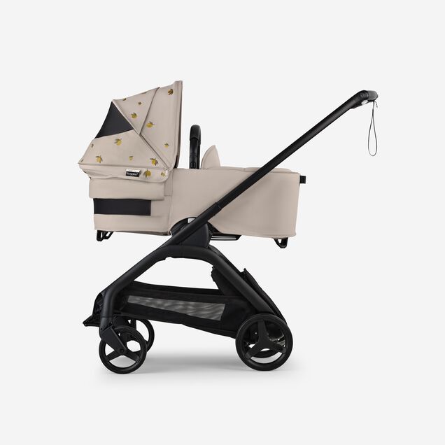 Bugaboo x Konges SlØjd limited edition Dragonfly 2-in-1 stroller black base, desert taupe melange fabrics, desert taupe melange sun canopy - Main Image Slide 3 of 14