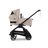 Bugaboo x Konges SlØjd limited edition Dragonfly 2-in-1 stroller black base, desert taupe melange fabrics, desert taupe melange sun canopy - Thumbnail Slide 3 of 14