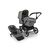 Bugaboo Donkey 5 Mono 2-in-1 stroller graphite base, grey mélange fabrics, forest green sun canopy - Thumbnail Slide 1 of 12