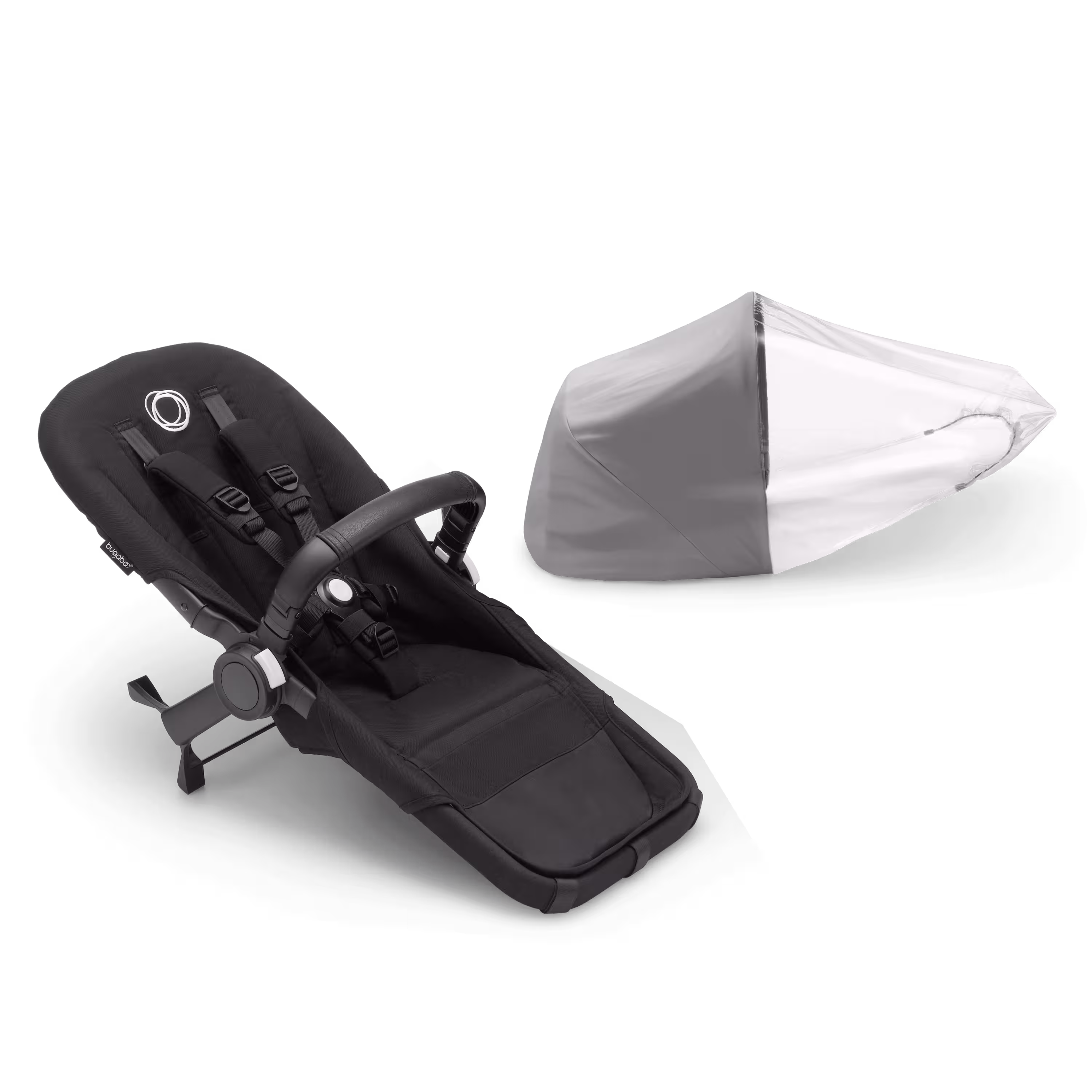 Refurbished Bugaboo Donkey 5 Duo extension set MIDNIGHT BLACK - Main Modal Image Slide 1 of 1