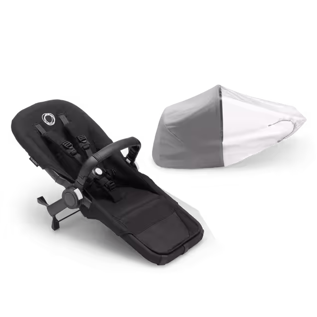 Refurbished Bugaboo Donkey 5 Duo extension set MIDNIGHT BLACK - Main Image Slide 1 of 1