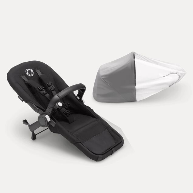 Refurbished Bugaboo Donkey 5 Duo extension set MIDNIGHT BLACK - Main Image Slide 1 of 1