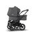 Bugaboo Donkey 3 Duo travel system grey melange sun canopy, grey melange fabrics, black base - Thumbnail Slide 5 of 14