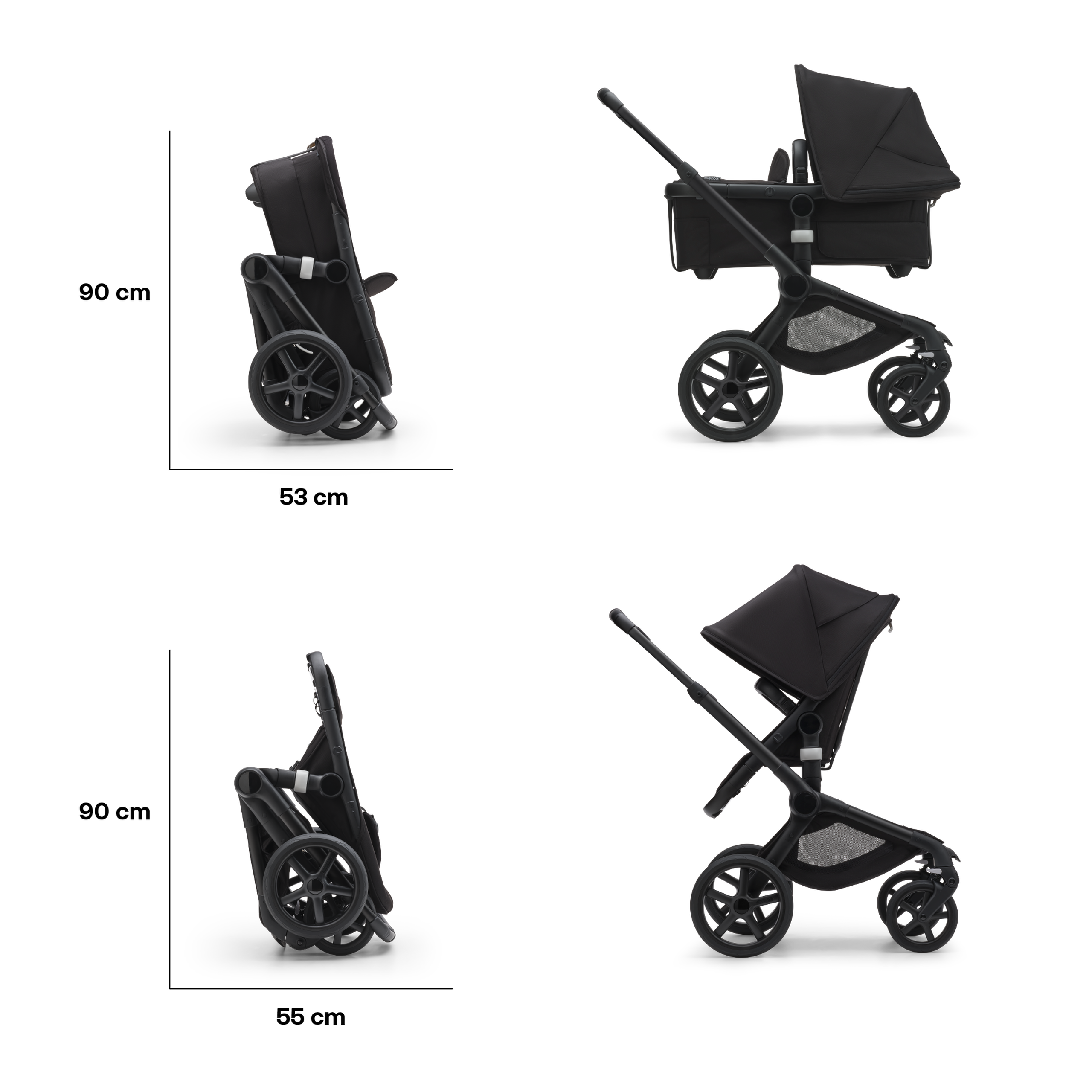 Refurbished Bugaboo Fox 5 complete GRAPHITE/MIDNIGHT BLACK-MIDNIGHT BLACK - Thumbnail Slide 5 of 10