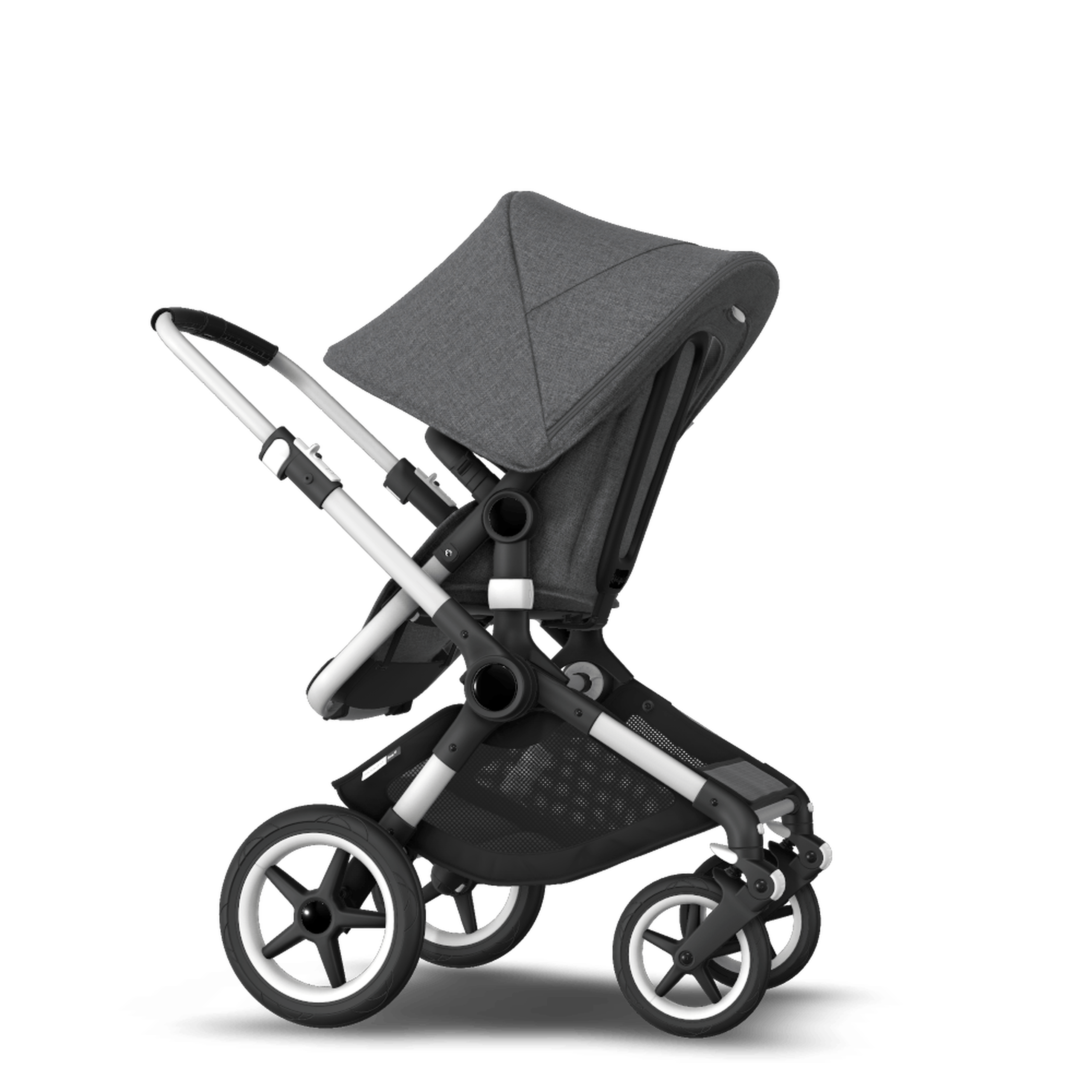 Refurbished Bugaboo Fox2 complete ALU/GREY MELANGE-GREY MELANGE - Thumbnail Slide 9 of 10