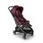 Bugaboo Butterfly travel stroller black base, dark cherry red fabrics, dark cherry red sun canopy - Thumbnail Slide 1 of 13