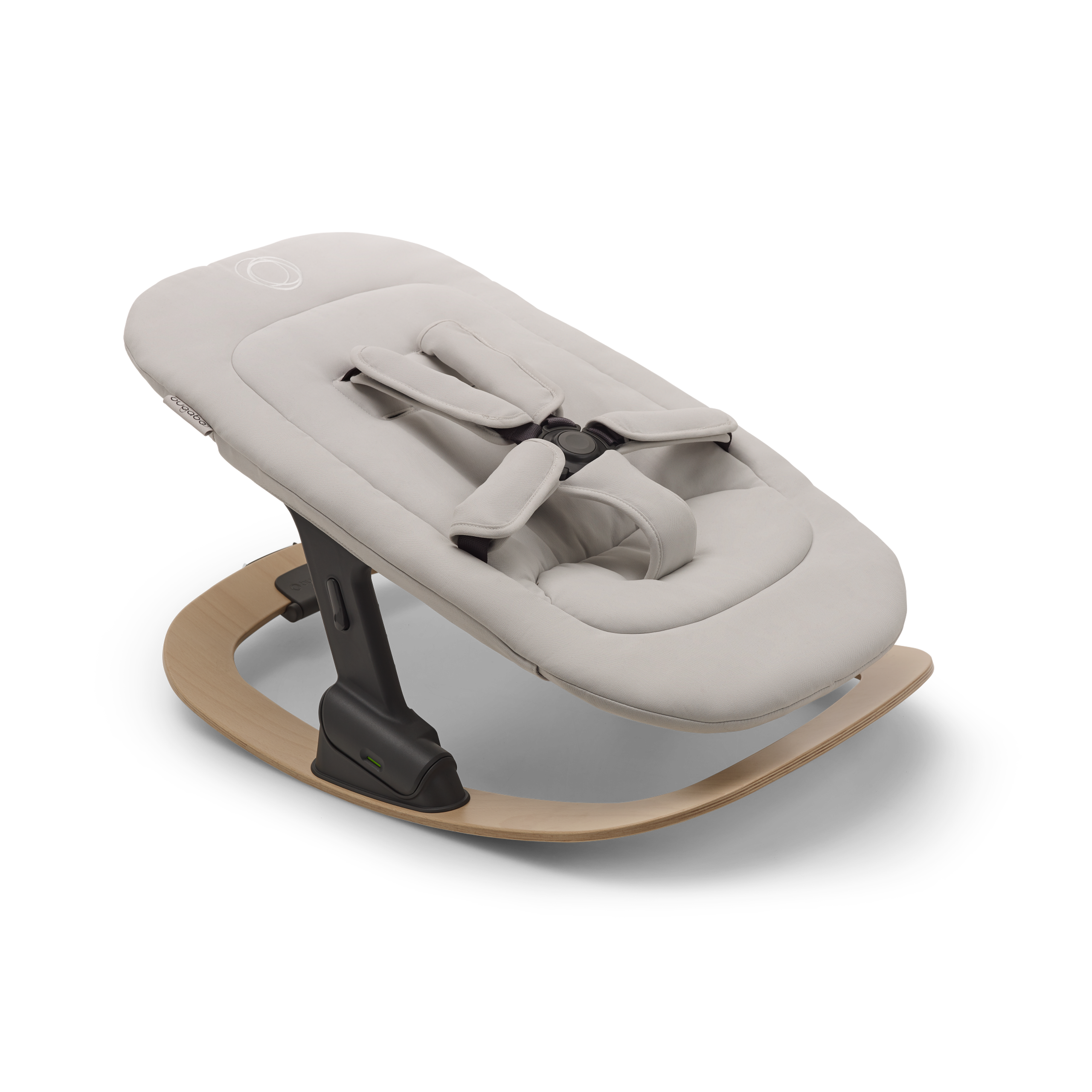 Bugaboo Giraffe white newborn set on the rocker frame. - Thumbnail Slide 2 of 5