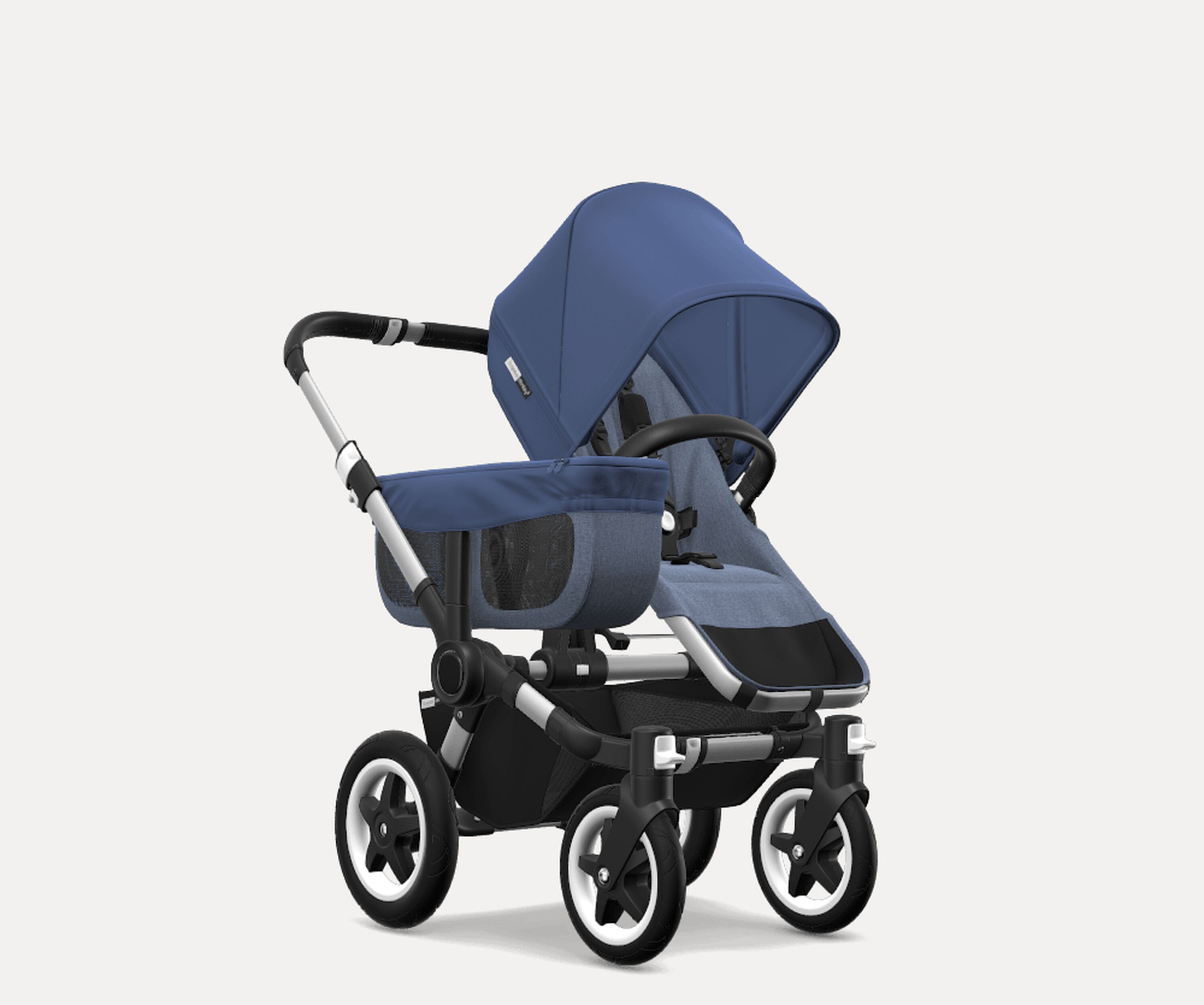 Bugaboo Donkey2 mono complete ASIA ALU/BLUE MELANGE-SKY BLUE - Main Modal Image Slide 1 of 1