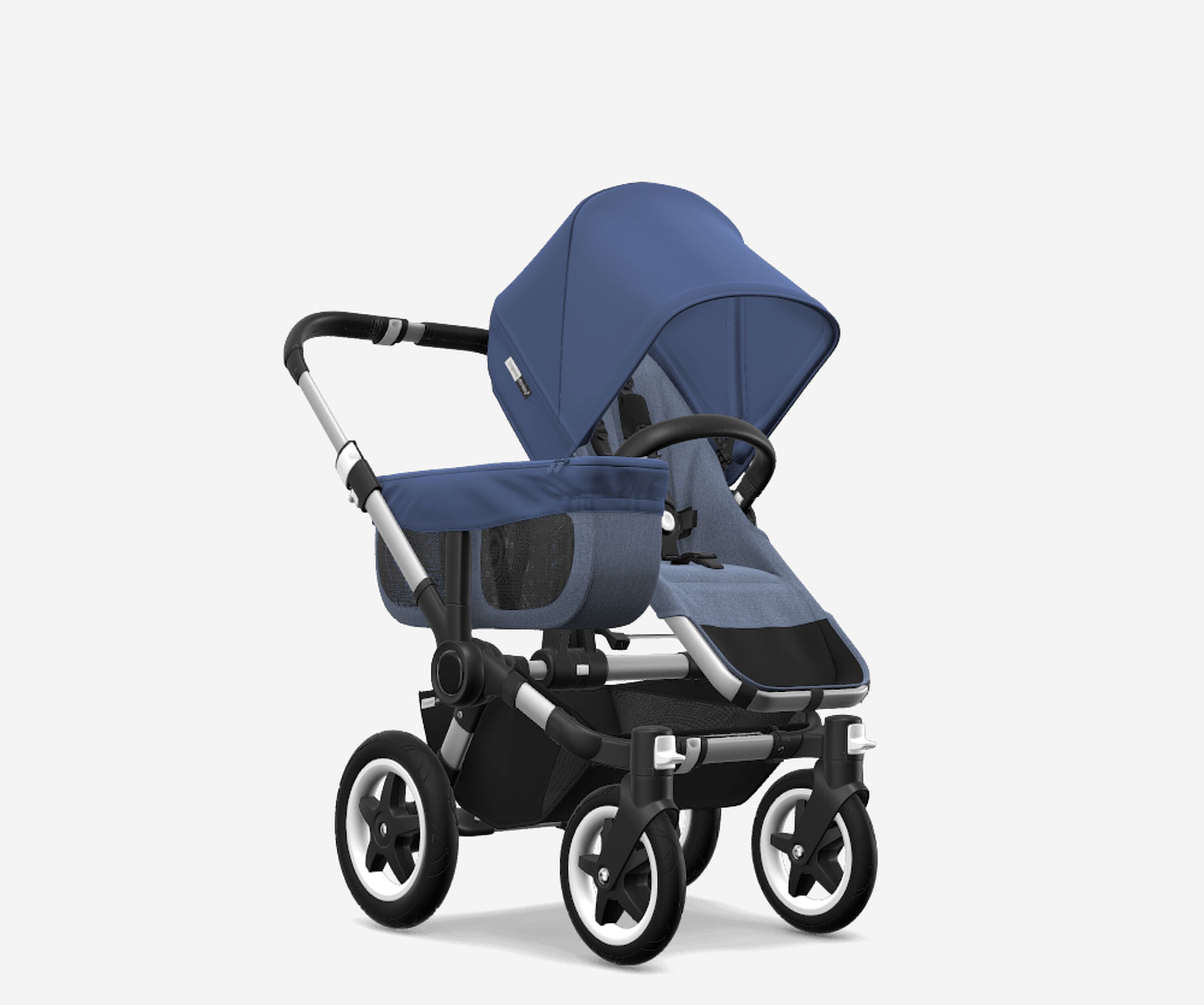 Bugaboo Donkey2 mono complete ASIA ALU/BLUE MELANGE-SKY BLUE - Main Modal Image Slide 1 of 1