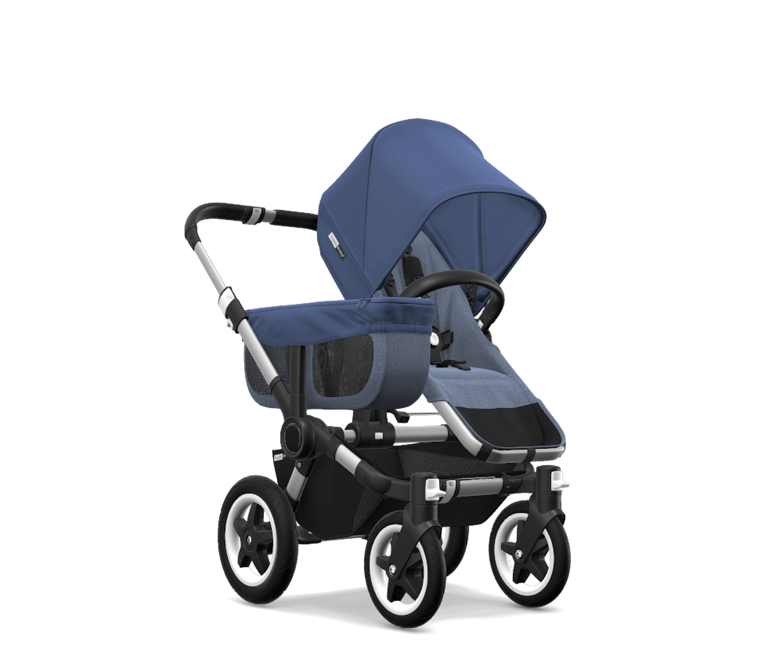 Bugaboo Donkey2 mono complete ASIA ALU/BLUE MELANGE-SKY BLUE - Thumbnail Slide 1 of 1