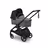 Bugaboo Dragonfly Plus 2-in-1 stroller black base, grey melange fabrics, heritage black sun canopy - Thumbnail Slide 2 of 11