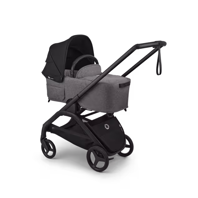 Bugaboo Dragonfly Plus 2-in-1 stroller black base, grey melange fabrics, heritage black sun canopy - Main Image Slide 2 of 11