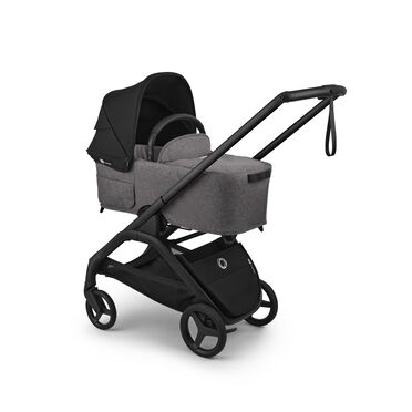 Bugaboo Dragonfly Plus 2-in-1 stroller black base, grey melange fabrics, heritage black sun canopy - view 2