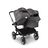 Bugaboo Donkey 5 Duo double stroller graphite base, grey mélange fabrics, grey mélange sun canopy - Thumbnail Slide 6 of 11