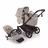 Bugaboo Donkey 6 2-in-1  stroller black base, desert taupe melange fabrics, desert taupe melange sun canopy - Thumbnail Slide 1 of 10
