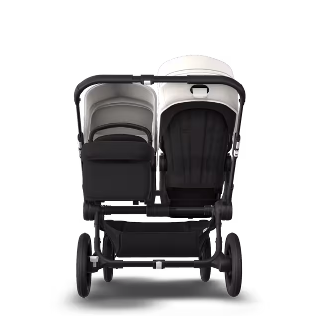 Bugaboo Donkey 3 Duo fresh white sun canopy, black seat, black chassis - Main Image Slide 5 of 6