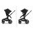 Bugaboo Fox 5 bassinet and seat stroller graphite base, grey melange fabrics, grey melange sun canopy - Thumbnail Slide 6 of 9