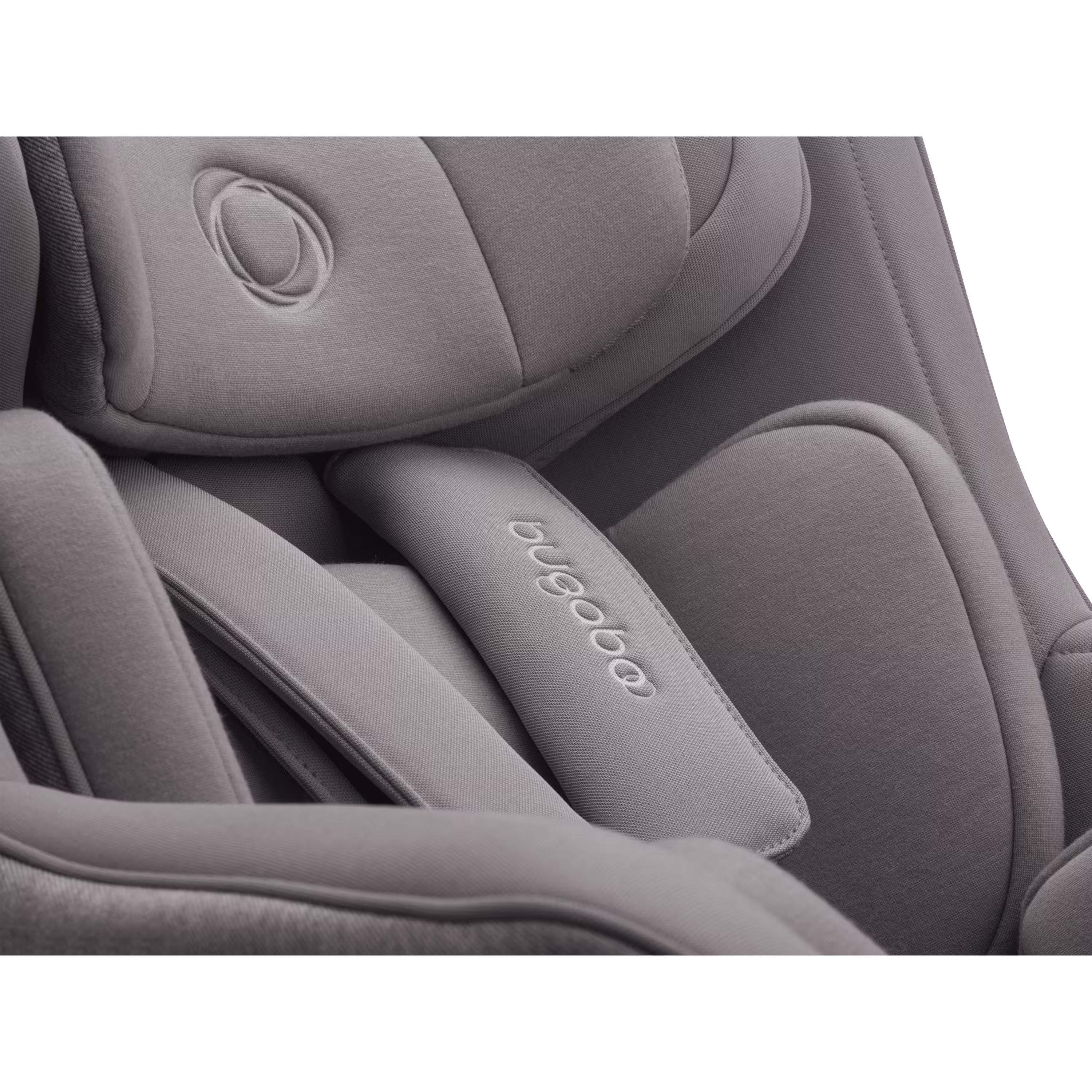 Close up of the padded shoulder harness of the Bugaboo Owl by Nuna. - Main Modal Image Slide 9 of 11