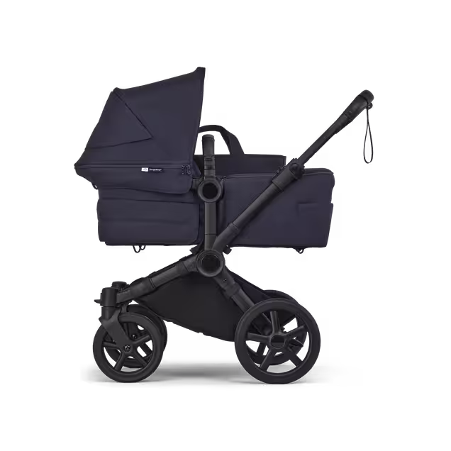 Bugaboo Donkey 6 2-in-1  stroller black base, deep indigo fabrics, deep indigo sun canopy  - Main Image Slide 2 of 10
