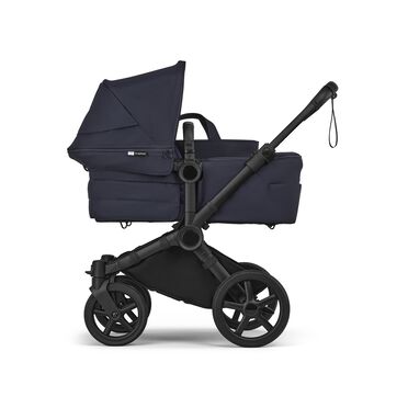 Bugaboo Donkey 6 2-in-1  stroller black base, deep indigo fabrics, deep indigo sun canopy  - view 2