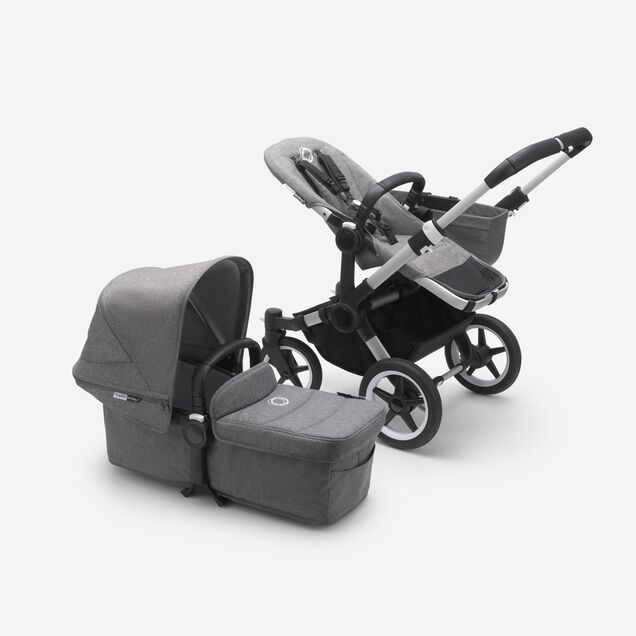 Bugaboo Donkey 3 mono complete | ALU/GREY MELANGE-GREY MELANGE - Main Image Slide 2 of 4
