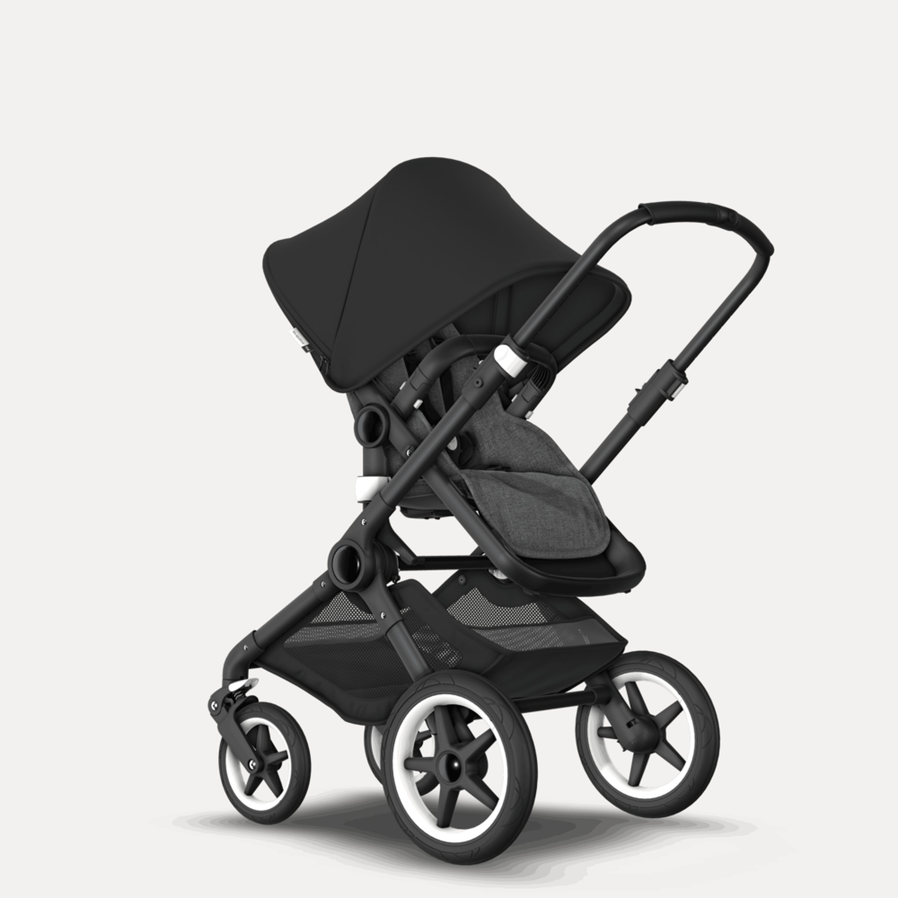 Refurbished Bugaboo Fox complete UK BLACK/GREY MELANGE-GREY MELANGE - Main Modal Image Slide 1 of 2
