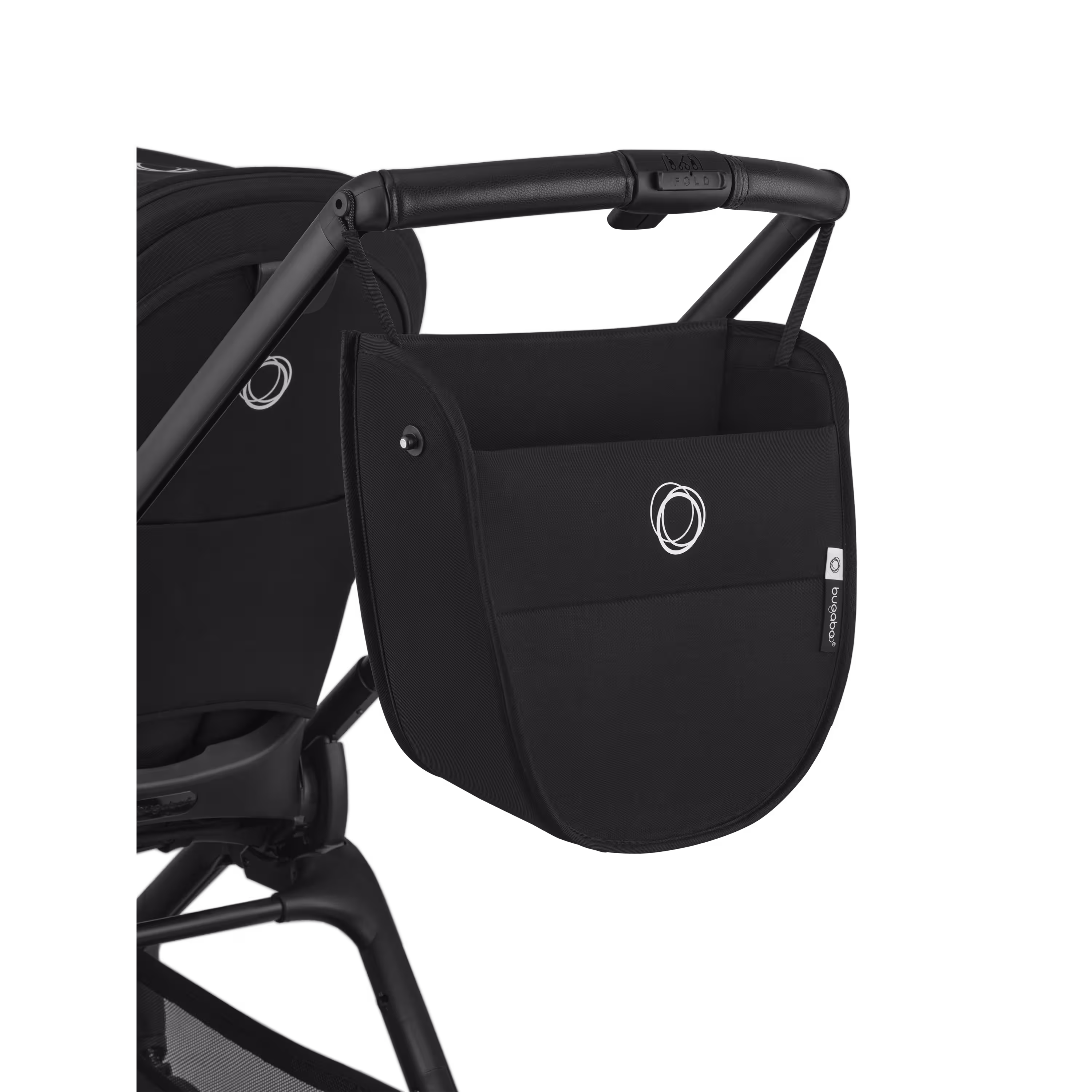 Bugaboo Dragonfly Plus seat stroller graphite base, heritage black fabrics, misty white sun canopy - Main Modal Image Slide 10 of 11