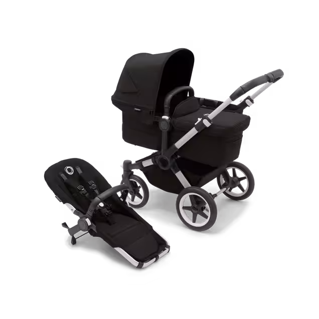Refurbished Bugaboo Donkey 5 Mono complete RW fabric US ALU/MIDNIGHT BLACK-MIDNIGHT BLACK - Main Image Slide 1 of 1
