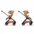 Bugaboo x Stella McCartney Dragonfly Plus seat stroller tobacco brown base, tobacco brown fabrics, tobacco brown sun canopy - Thumbnail Slide 10 of 12