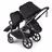 Bugaboo Kangaroo seat-only tandem black base, midnight black fabrics, midnight black sun canopy - Thumbnail Slide 1 of 12