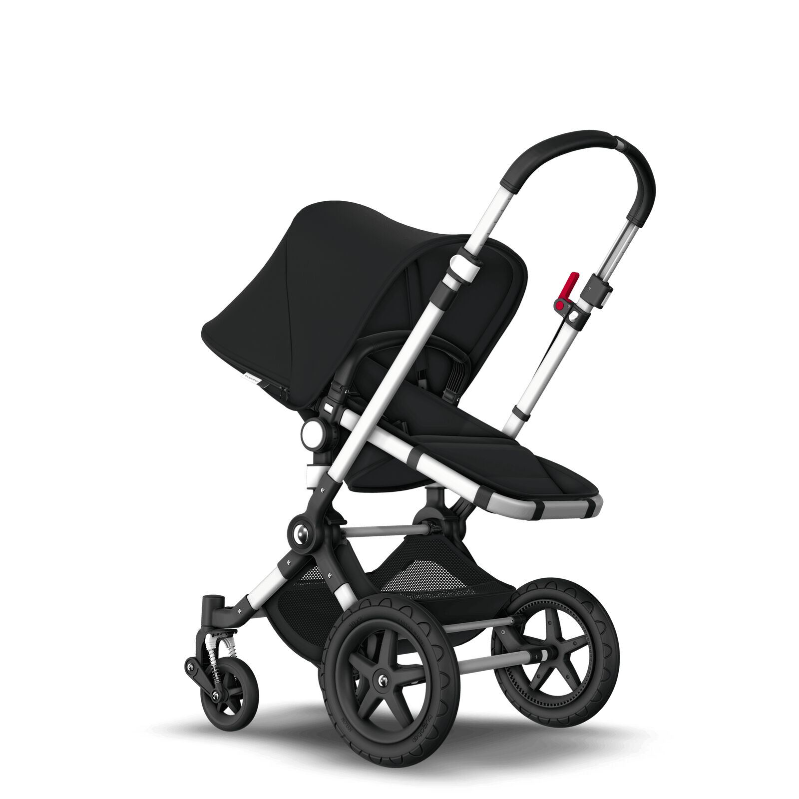 Bugaboo Cameleon 3 Plus seat and bassinet pram Black sun canopy, black  fabrics, aluminium chassis | Bugaboo