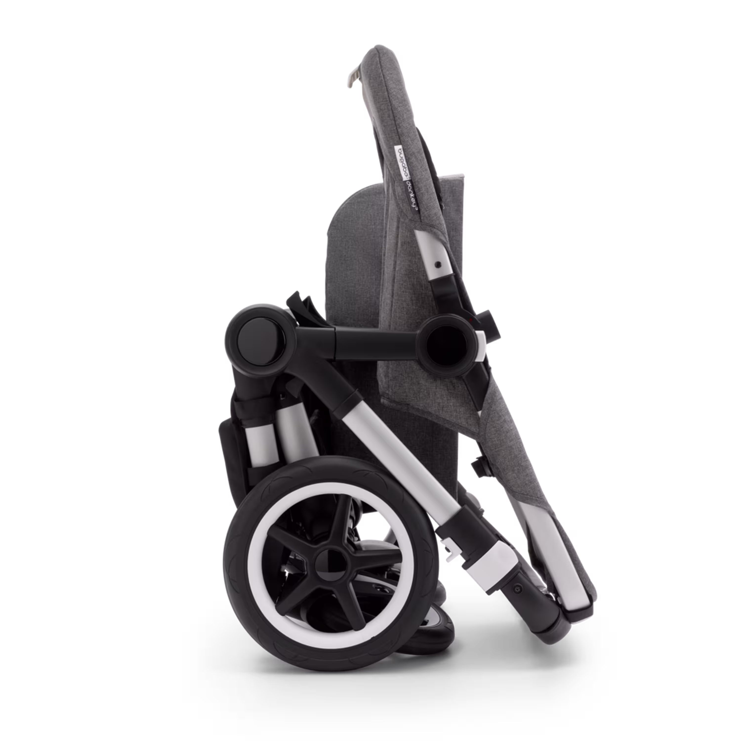 Bugaboo Donkey 3 Twin seat and carrycot pushchair mineral taupe melange sun canopy, mineral taupe melange fabrics, black base - Main Modal Image Slide 3 of 3