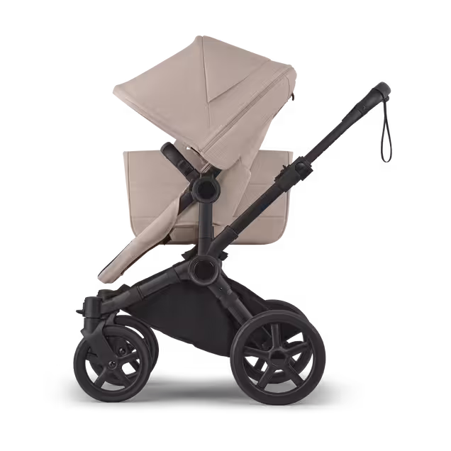 Bugaboo Donkey 6 2-in-1  pushchair black base, desert taupe melange fabrics, desert taupe melange sun canopy - Main Image Slide 4 of 10