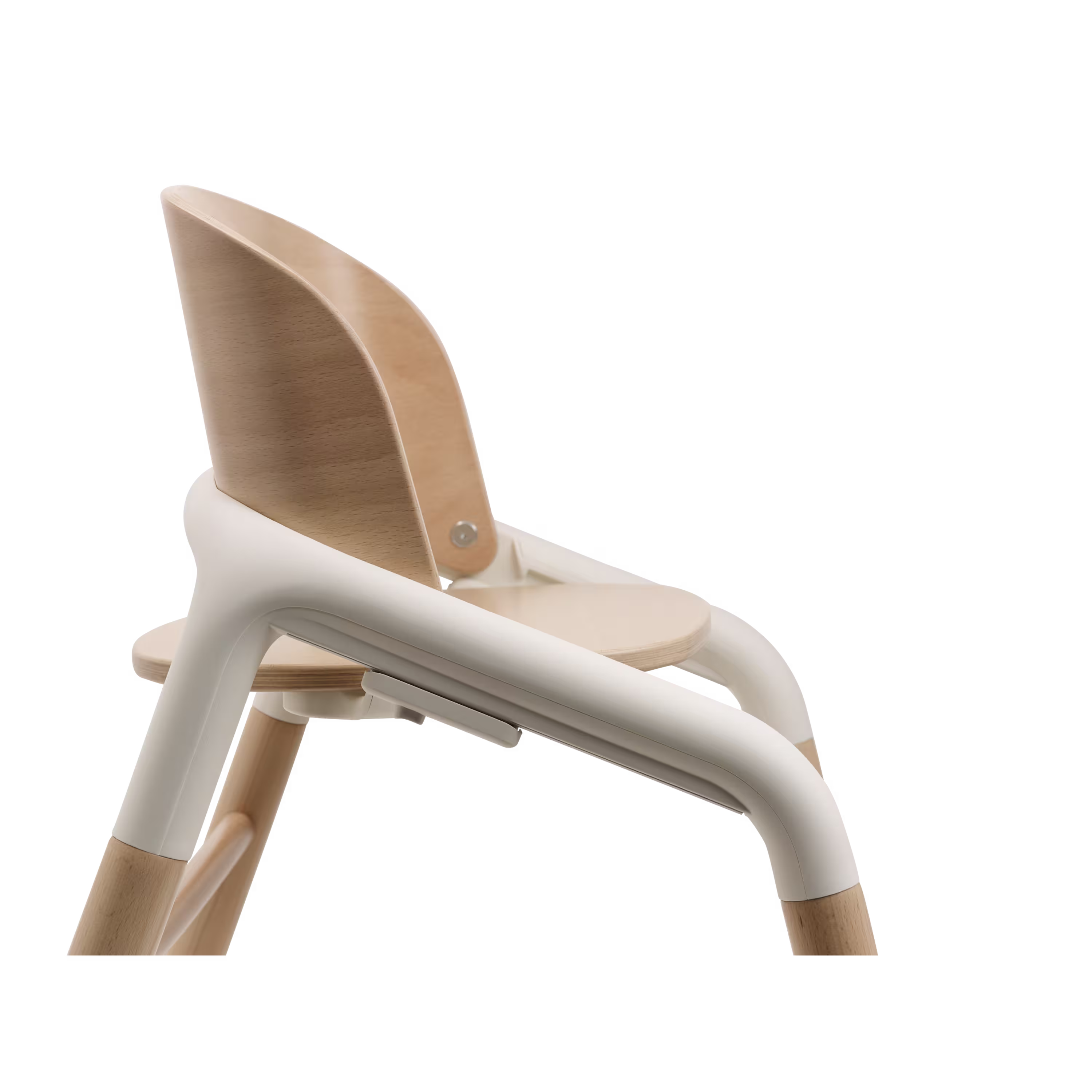 Seat of the Bugaboo Giraffe chair in neutral wood/white. - Main Modal Image Slide 4 of 8
