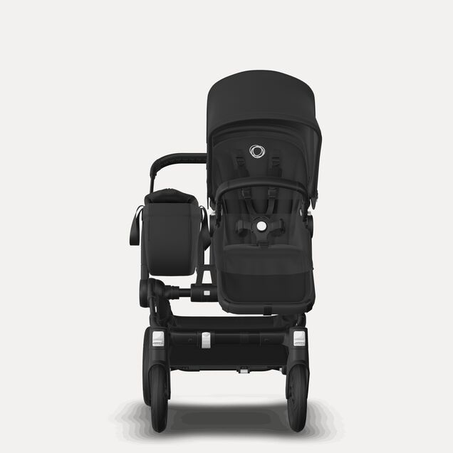 PP Bugaboo Donkey 5 Mono bassinet and seat stroller black base, midnight black fabrics, midnight black sun canopy - Main Image Slide 6 of 7