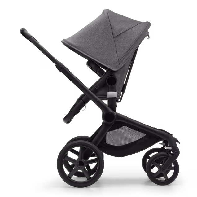 Refurbished Bugaboo Fox 5 complete BLACK/GREY MELANGE-GREY MELANGE - Main Image Slide 3 van 10