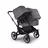 Bugaboo Donkey 5 Duo double stroller graphite base, grey mélange fabrics, grey mélange sun canopy - Thumbnail Slide 1 of 11