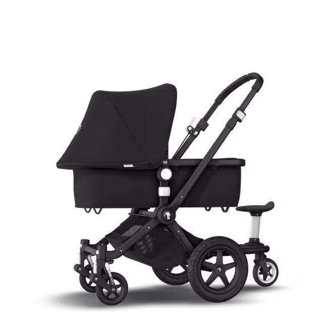 Bugaboo Cameleon 3 Plus sit and stand pushchair black sun canopy, black fabrics, black base - Main Image Slide 2 of 6