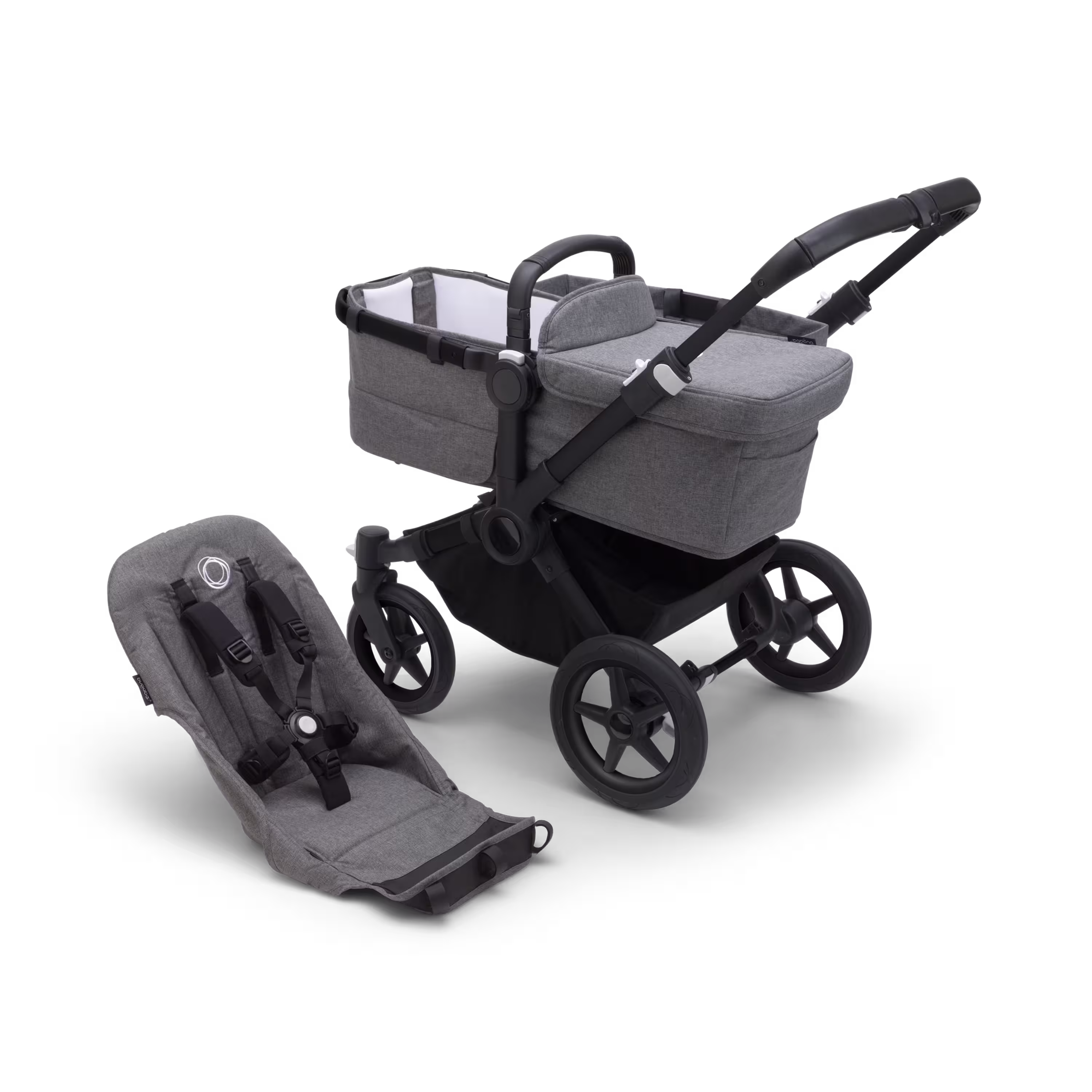 Bugaboo Donkey 5 base UK BLACK/ GREY MÉLANGE - Main Modal Image Slide 1 of 1