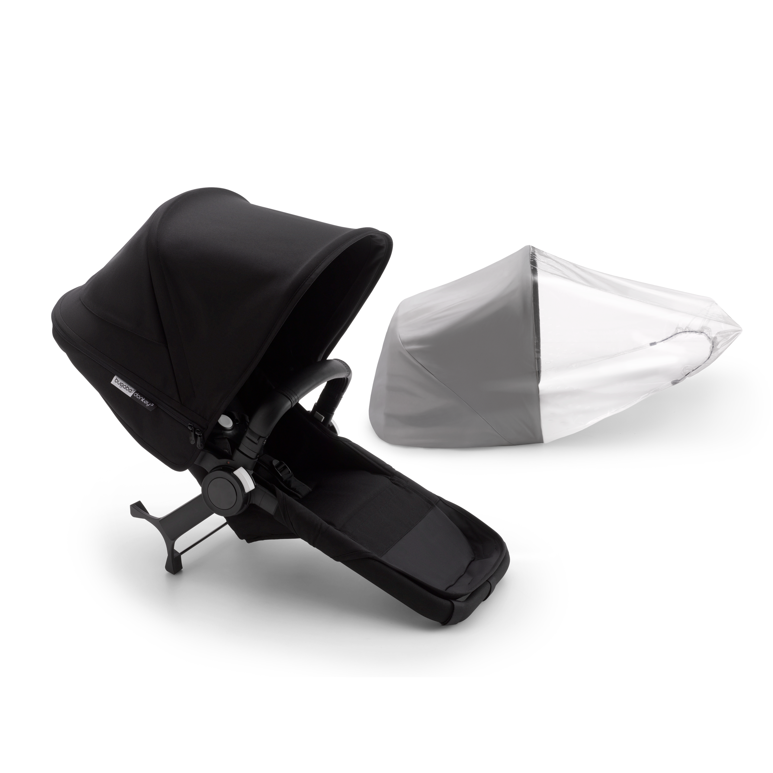 Bugaboo Donkey3 duo extension compl ASIA BLACK/BLACK-BLACK - Thumbnail Slide 1 of 2