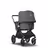 Bugaboo Fox 2 seat and bassinet stroller grey melange sun canopy, grey melange fabrics, black chassis - Thumbnail Slide 1 van 10